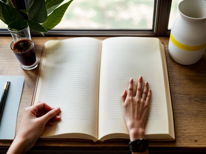 Cuaderno con anotaciones sobre gestión del tiempo y energía, ejemplo de productividad cíclica para el trabajo freelance