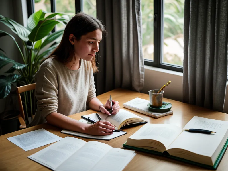 Mano de mujer ajustando su postura frente a la computadora, hábito de autocuidado diario para el cuerpo que trabaja sentado.
